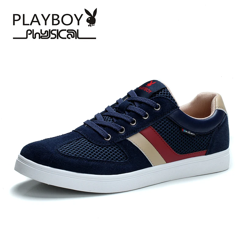 

Playboy men's casual shoes Fashionable breathable Lace-Up Spring/Autumn Mesh men shoes