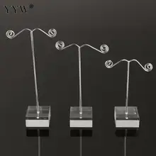 Wholesale 3PCs/Set 10Sets/Lot Stud Earring Jewelry Display Iron Rack Stand Ornament Hook Hanger Counter Case Jewelry Display Hot