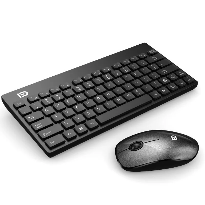 Беспроводная игровая мини-клавиатура мышь 2 4G бесшумная оптическая клавиатура