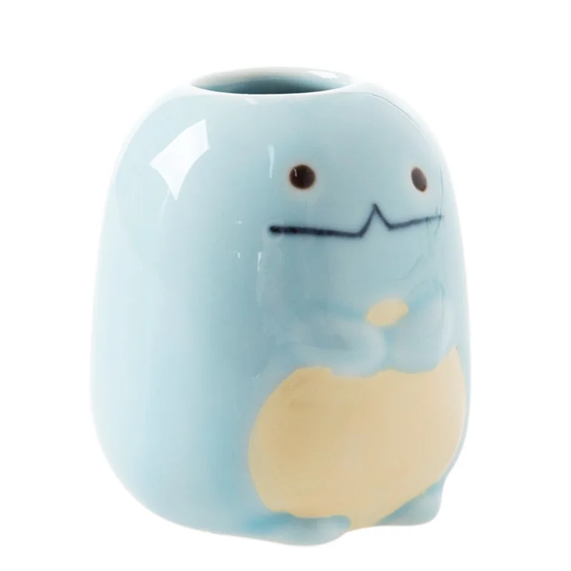 Милая мультяшная керамическая зубная щетка Настольный резервуар для хранения