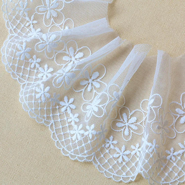 

10cm wide lace accessories, dress, curtains, wedding gauze, fabric, DIY, hand-made.