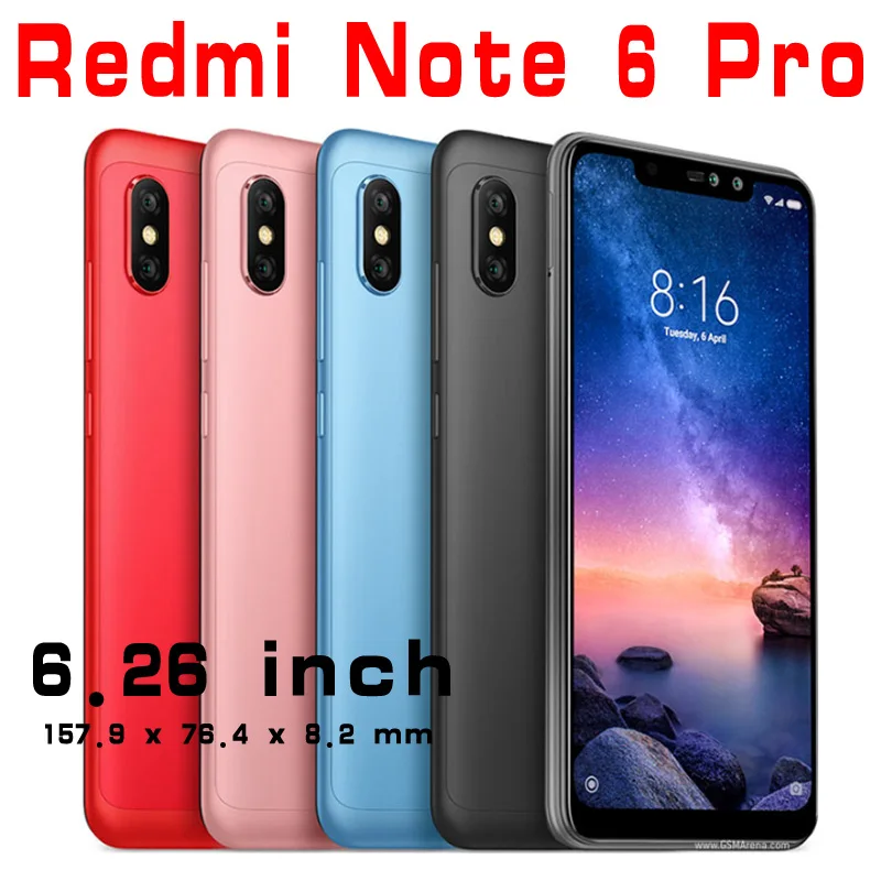 note 6 pro Xio mi Защитное стекло для redmi note 6 Pro Защита экрана для Xiao mi red mi note 5 5a 4x4 3 Закаленное стекло note5 note6 note4x - Цвет: note 6 pro