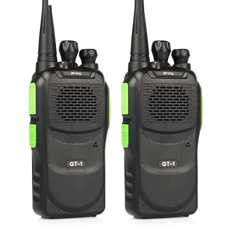 Green Большая распродажа! 2 шт Baofeng/Pofung GT-1 UHF 70 см 400-470 МГц 5 Вт 16CH FM Ham двухстороннее радио портативная рация зеленый - Цвет: Green