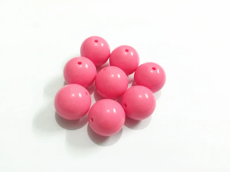 Пастельные розовые/ярко-розовые Крупные бусины для изготовления ожерелья 20 мм 105