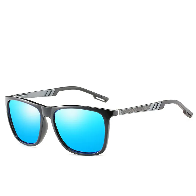 LeonLion поляризованные Oculos De Sol Masculino брендовые дизайнерские классические винтажные уличные мужские солнцезащитные очки для вождения UV400 - Цвет линз: GunBlue