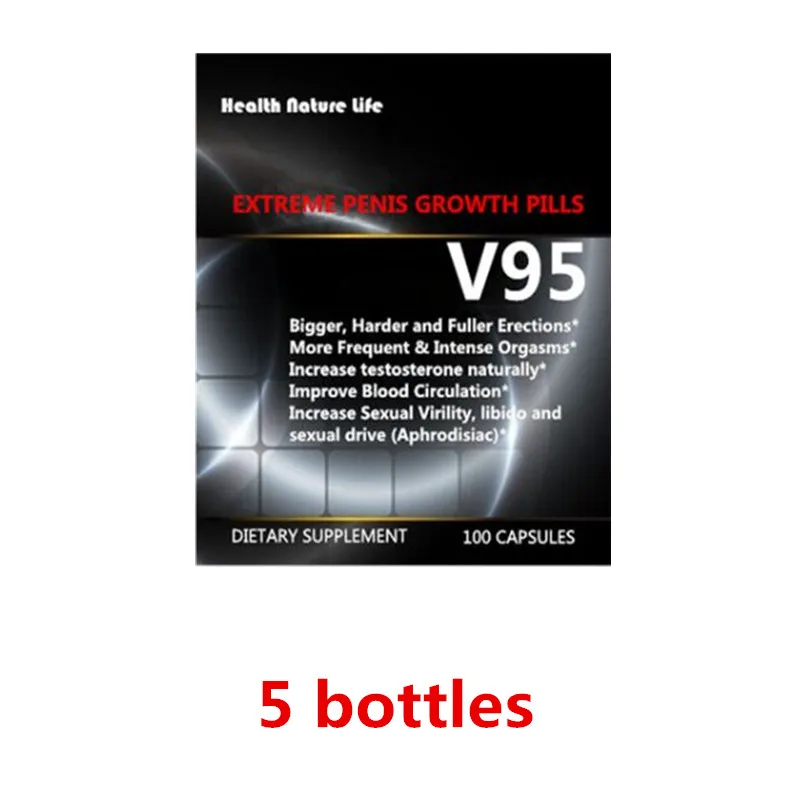 Увеличение пениса V95 на 4 дюйма больше безопасно - Цвет: 5 bottles