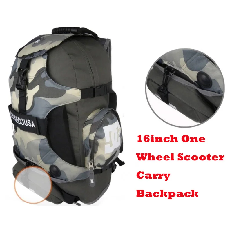 Camo 14/16 дюймовая сумка для переноски электрического скутера рюкзак одноколесного