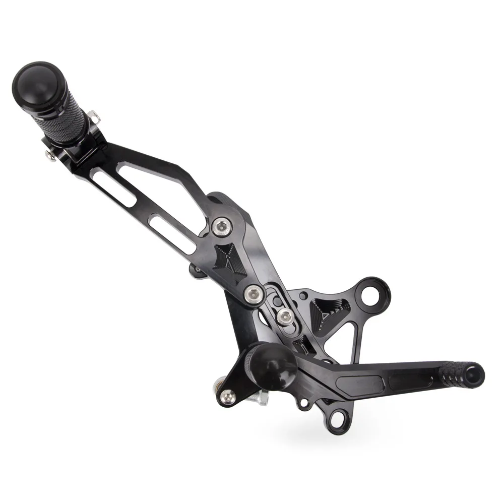 Motocyle аксессуары подножки ЧПУ Регулируемая Rearset ног колышки для Honda гром MSX125 EN 2013 золотистый и черный