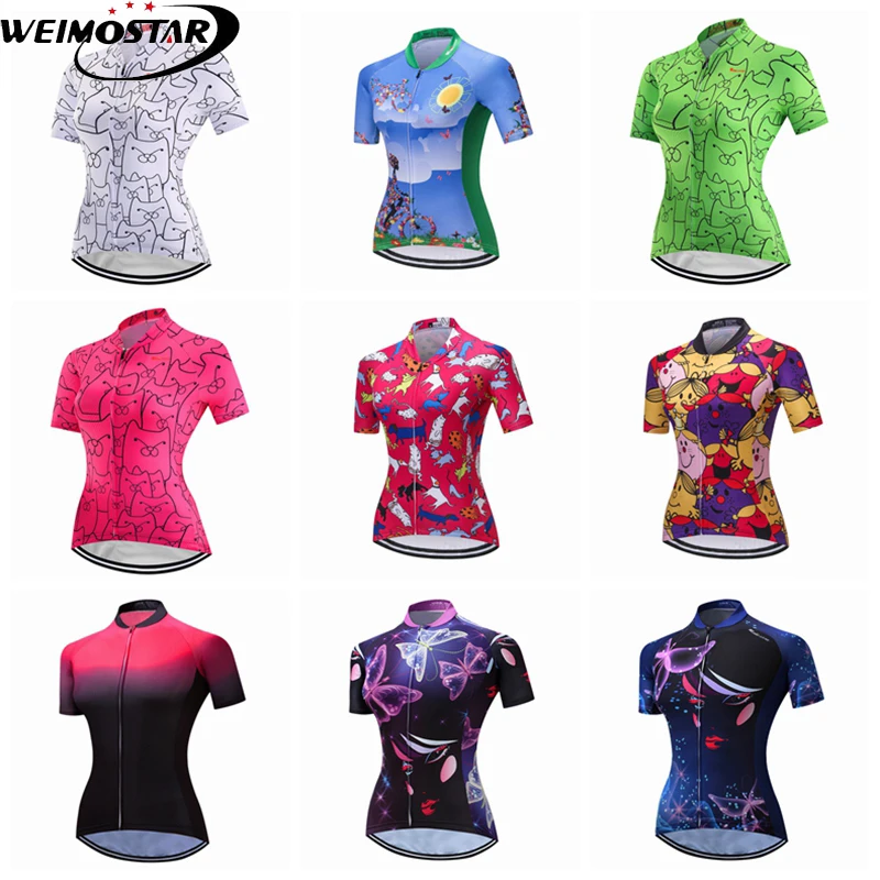 

Weimostar новая велосипедная Джерси для женщин профессиональная команда MTB велосипедная одежда Maillot Ciclismo летняя велосипедная Джерси с коротким ...