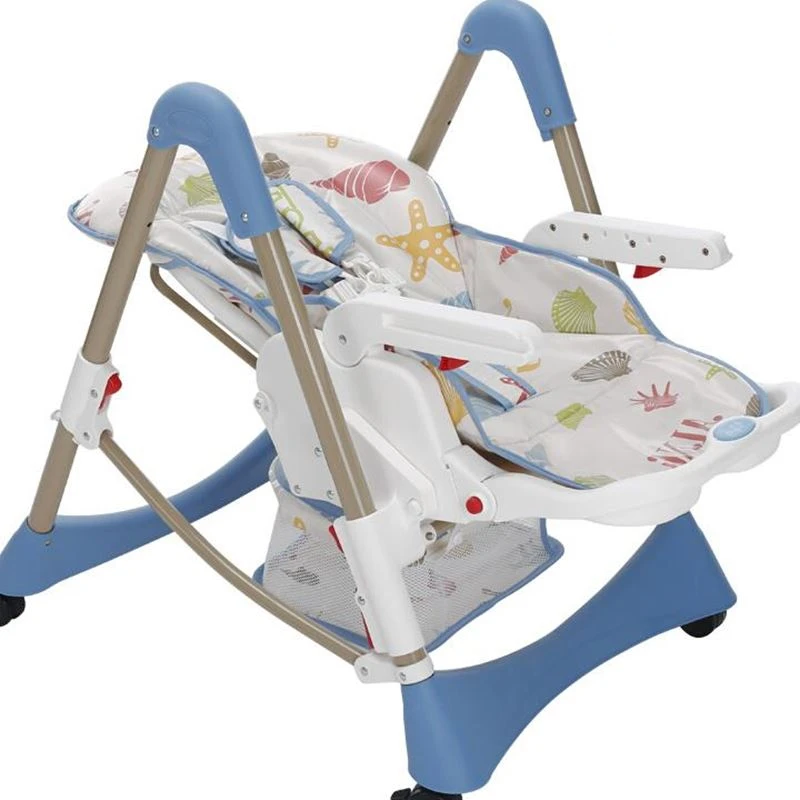 Складной стул Пластик металла ребенка Регулируемый Детское сиденье стульчик