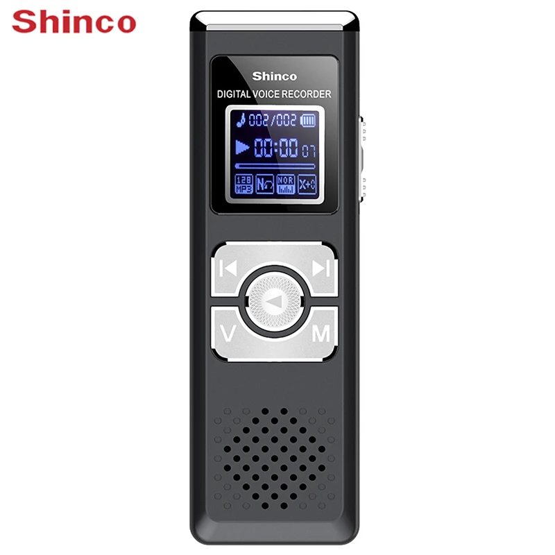 Shinco RV23 16 ГБ голос Регистраторы MP3 диктофон игрока голосовой активации быстрой