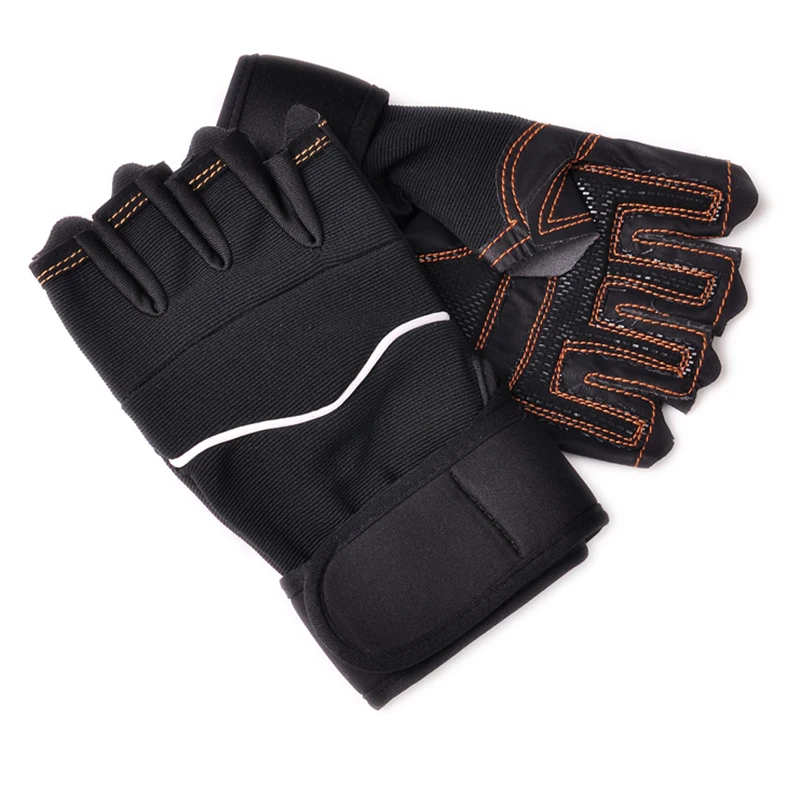 Мужские женские мужские эластичные перчатки для тренажерного зала Перчатки