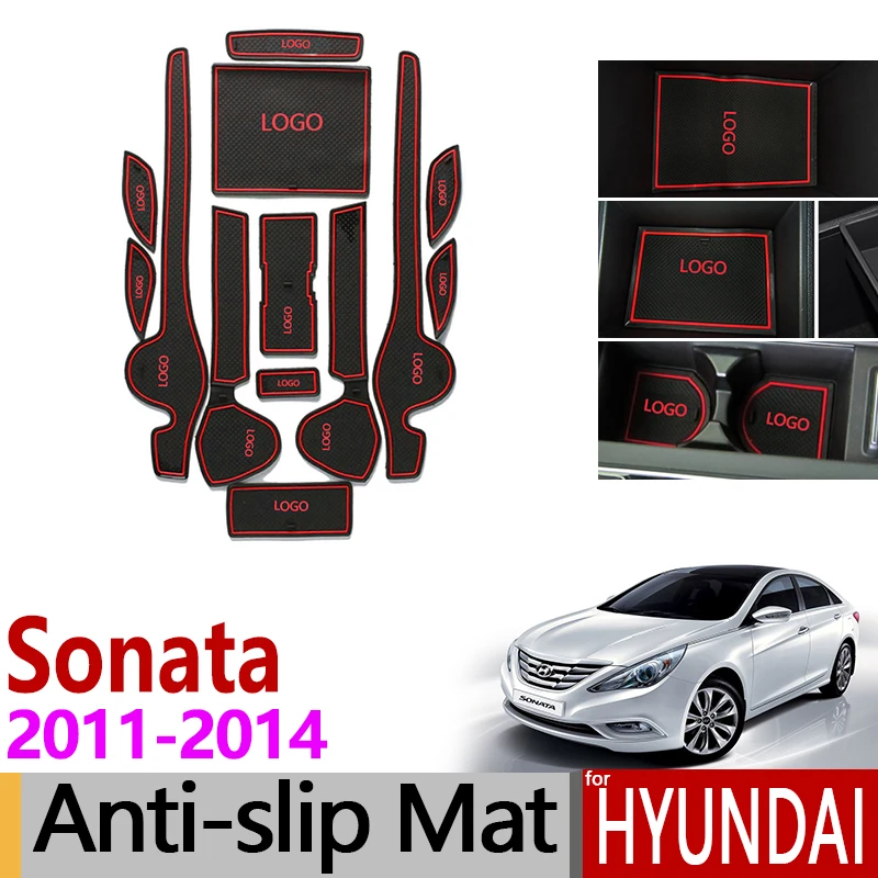 Противоскользящий коврик для разъема ворот резиновые подставки Hyundai Sonata YF i45 2011