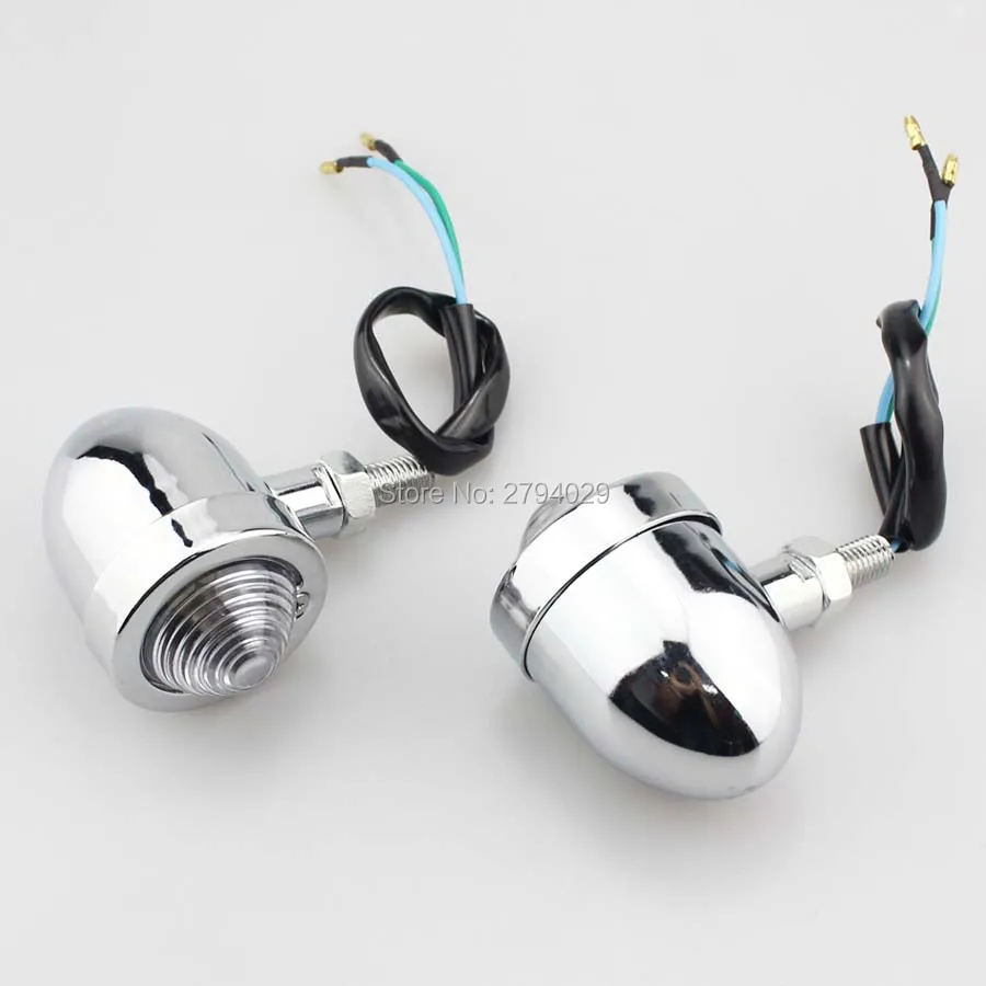 Бесплатная доставка хромированный мигающий Янтарный ретро-индикатор сигнала