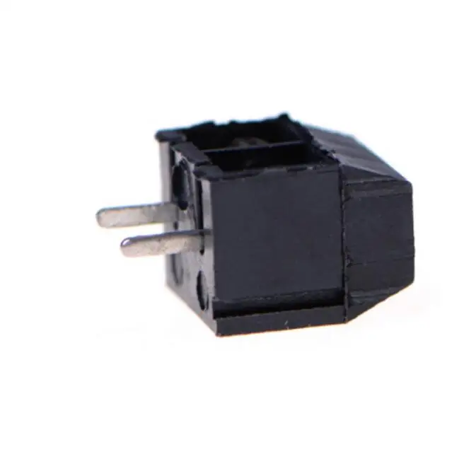 BLACK 10PCS KF301-2P KF301-5.0-2P KF301 винт 2Pin 5,0 мм прямой контакт PCB винт блок 3 цвета черный/красный/зеленый/синий - Цвет: BLACK 10PCS