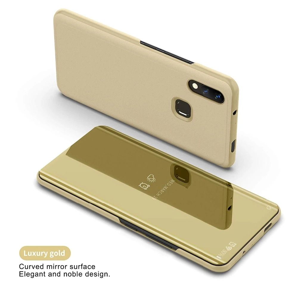 Зеркальный умный чехол для huawei Nova 3 Nova 3i, чехол из искусственной кожи с подставкой, откидная крышка для huawei P Smart Plus Nova 4, чехол