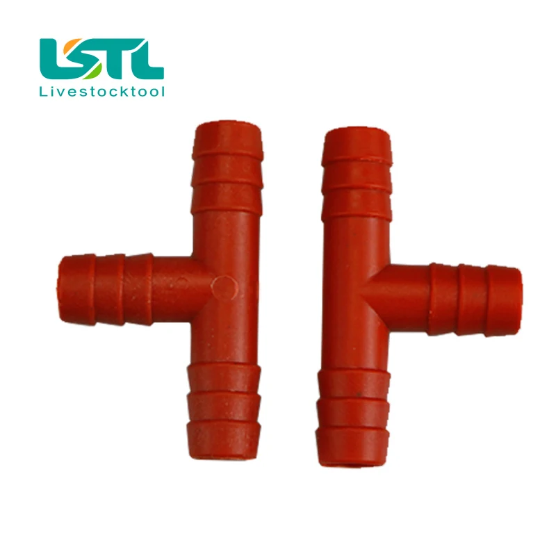 

100 комплектов тройник 9,5 мм пластиковые трубы система питьевой воды для птицы питьевой фонтан для перепелов чаша для воды птичья клетка Бесп...