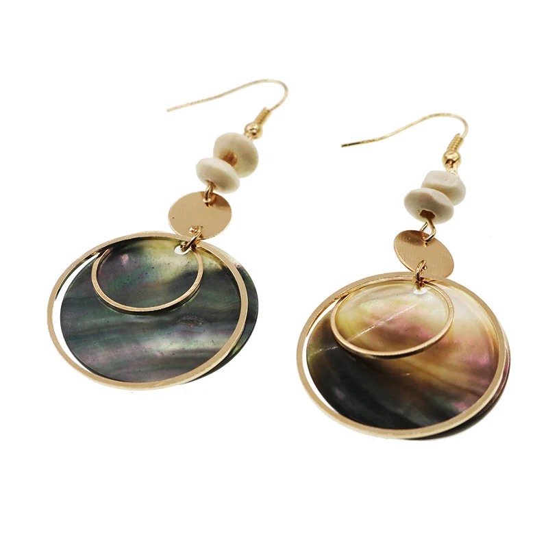 Новинка Лидер продаж Модные популярные море серьги из раковин элегантный подвес