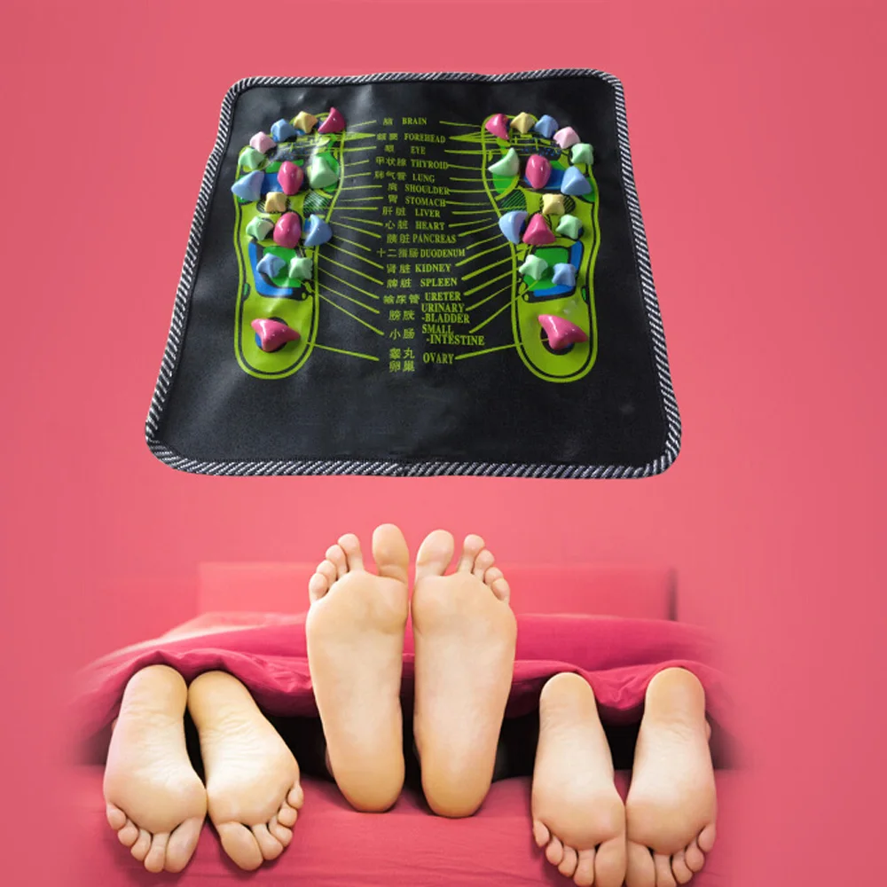 Массажер для ног HOPEFORTH Reflexology Walk Stone, облегчающий боль ног, медицинский коврик для акупресса, массажист, квадратная подушка