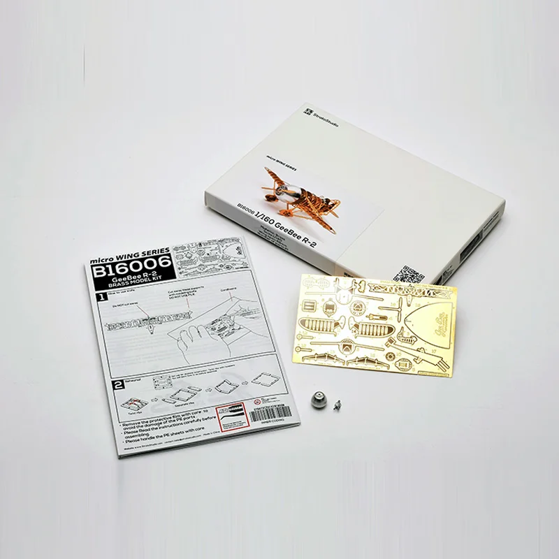 

3D Metal Puzzle GeeBee Racer R-2 Airplane B16006 DIY 3D Laser Cut Assemble Models Toys For Audit