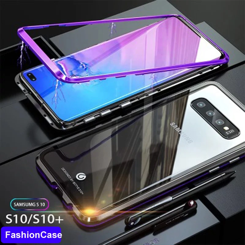 Новый чехол для мобильного телефона на магните samsung galaxy S9/S9 плюс металлический