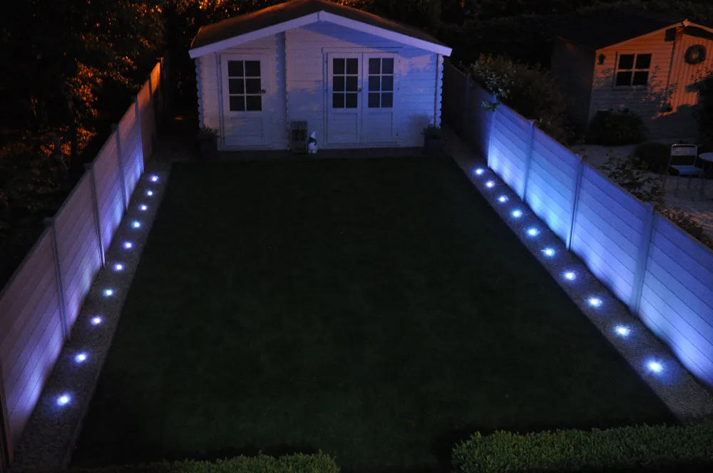 

"DHL" FVTLED Pack of 50 LED Ground Light for Garden Patio Pathway Deck Step Stairs Floor Lighting Spot IP67 Waterproof 12V
