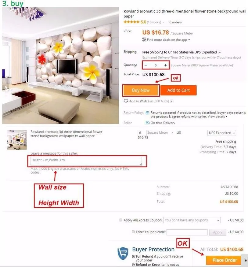 Оптовая продажа большие настенные 3d обои для кухни комнаты фона телевизора