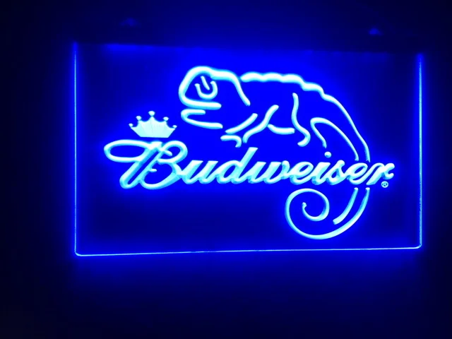 B11 Budweiser Frank ящерица пивной бар Паб Клуб 3d вывески светодиодный неоновый