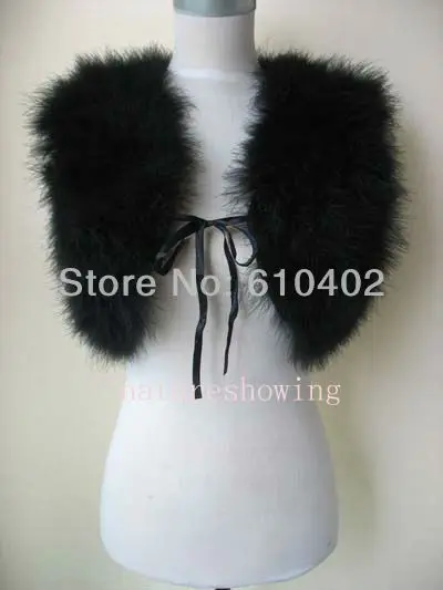 Женский кружевной жилет из натурального страусиного пера|real ostrich|ostrich feather furfur real |
