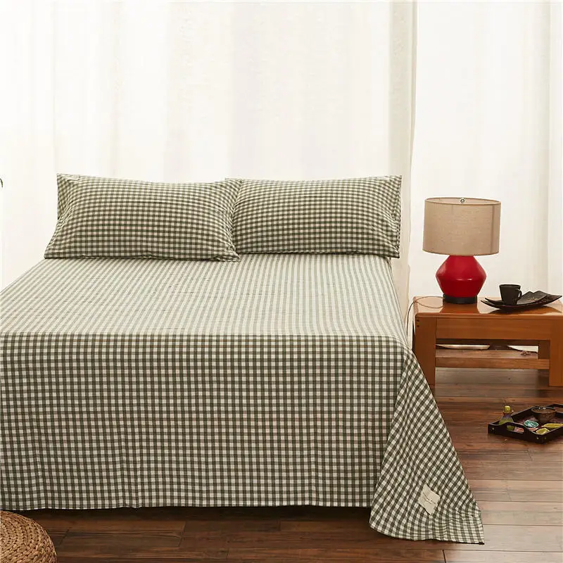 Sabanas de algodon хлопковый комплект постельного белья для колледжа синего серого