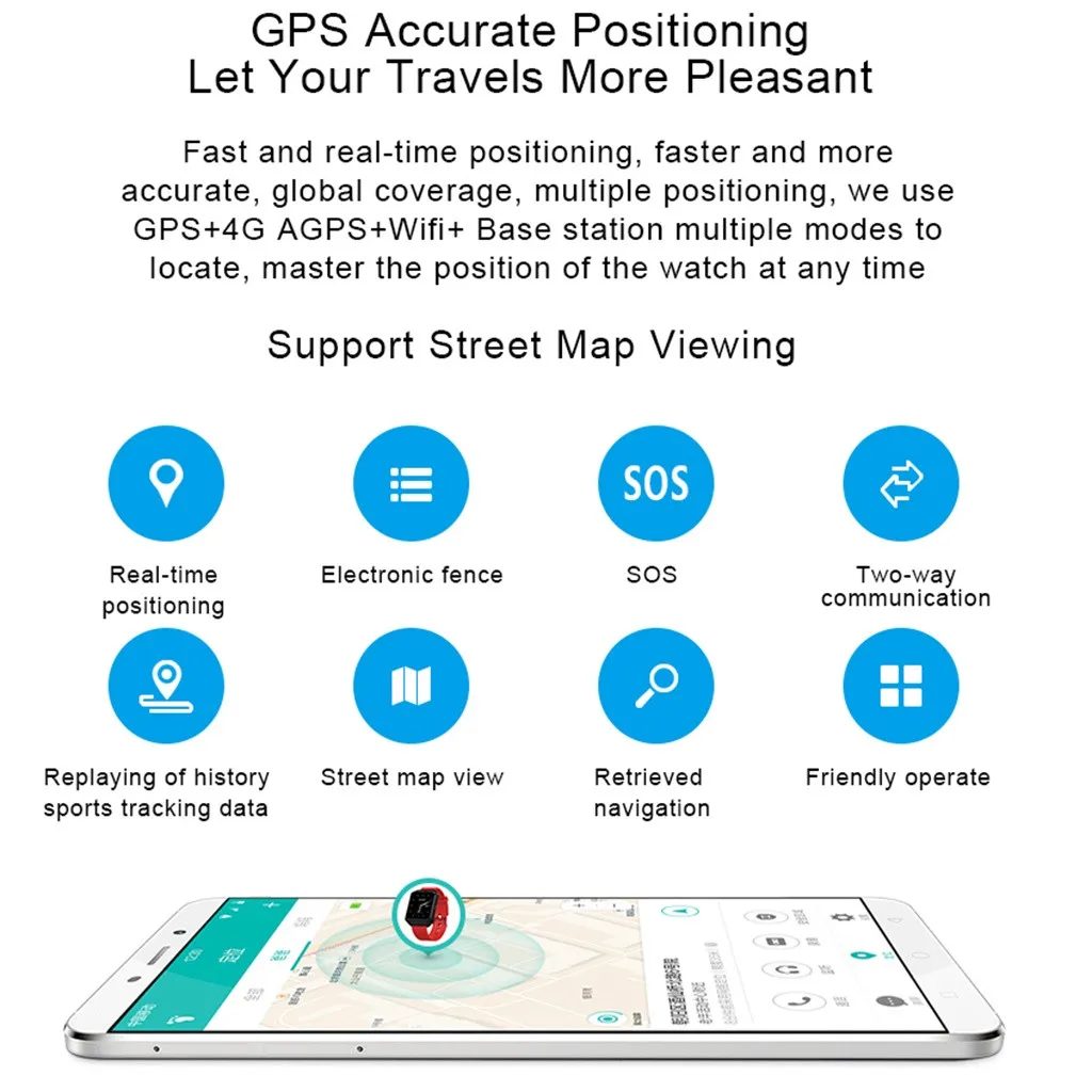 Смарт-часы Beautyss 1 54 дюймов gps позиционирование SOS шагомер Heartrate сенсор для Android amazfit