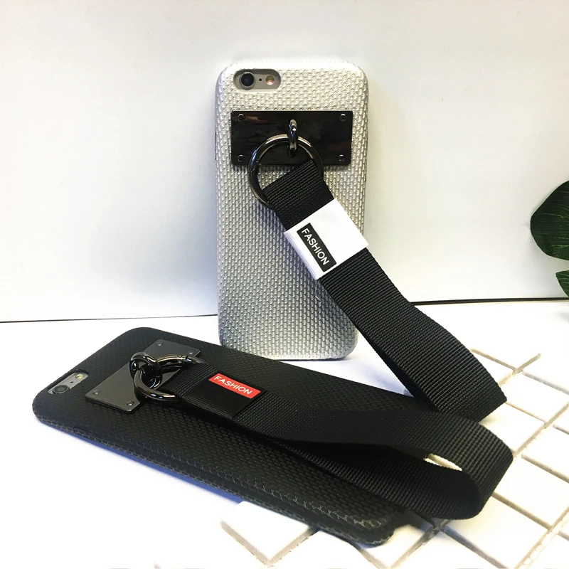 Fashion Case for iphone 6 case Soft TPU 7 with metal holder Black Band iPhone 6s plus Cover Coque |
