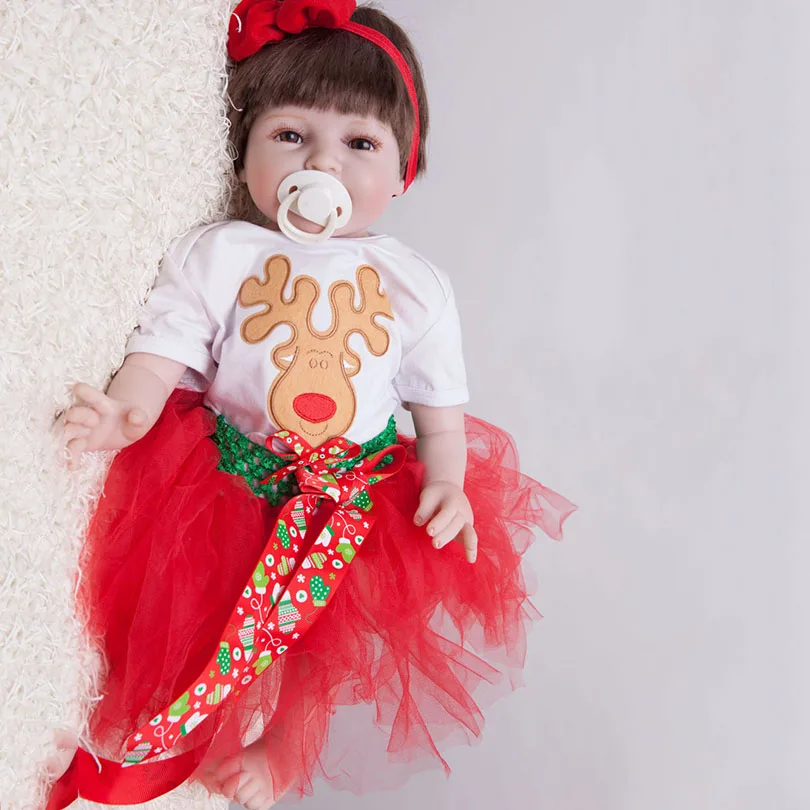 Новинка 2017 года силиконовые куклы для новорожденных девочек хлопковые игрушки