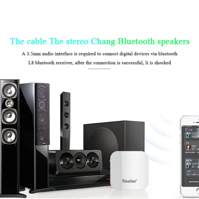 L8 Bluetooth наушники портативный автомобильный комплект стерео аудио Музыка 3,5 мм Hands-free адаптер портативный для Bluetooth 4,1 Гарнитура