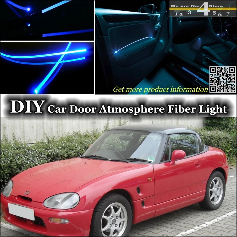 

interior Ambient Light Tuning Atmosphere Fiber Optic Band Lights For Suzuki Cappuccino Inside Door Panel illumination Tuning