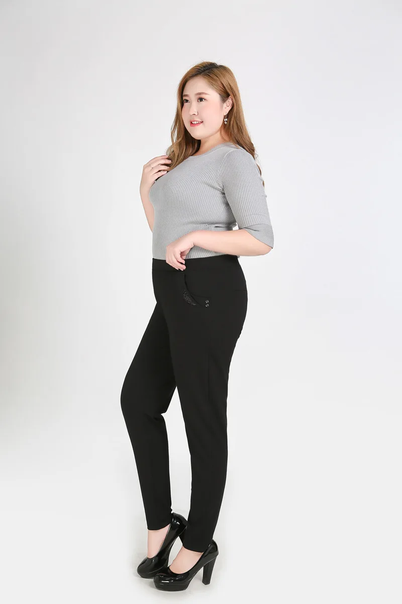Джинсы для офисных леди, женские джинсы размера плюс 9XL 8XL 7XL, женские брюки, брюки большого размера для 140 кг YHFS