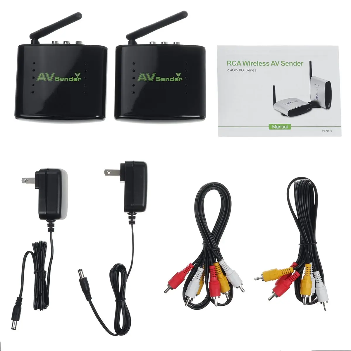 PAT-335 100 M 2,4G Smart set top box Sharing устройство беспроводной комплект передатчика Top Box 50 дБ/мин AV Аудио Видео ранмиттер получить