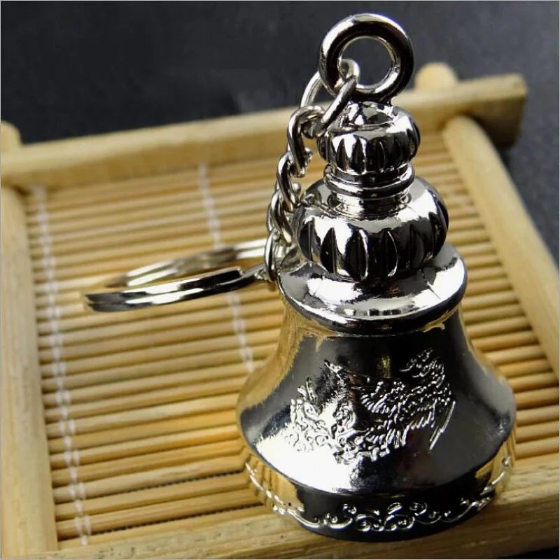 3 Color New Design Diy Handmade Keychain Bell Chain Chinese Lucky Keepsake Lubov Love Symbol Tibet Copper embrace Buddhism | Украшения и