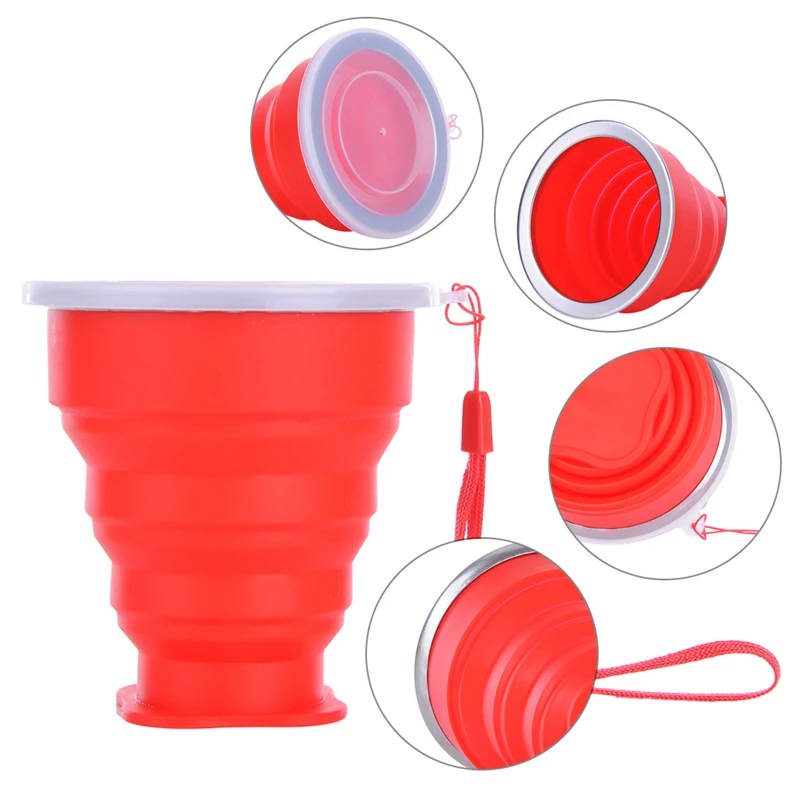 1 шт. силиконовая складная бутылка для воды|folding bottle|collapsible water bottlesilicone folding bottle |