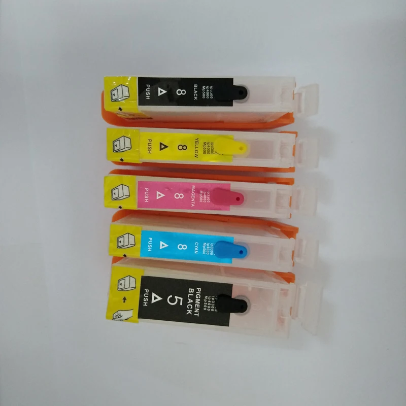 Картриджи Перезаправляемые Vilaxh PGI 5 CLI 8 PGI5 CLI8 для canon PIXMA ip4200 ip4300 ip5200 IX4000 IX5000 5300 MP970 с