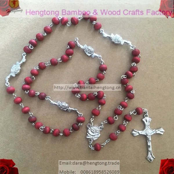 Ожерелье из красного розака/розовый розарий с четырьмя разъемами розы|beaded leather necklace|beaded collar necklacebead scarf necklace |