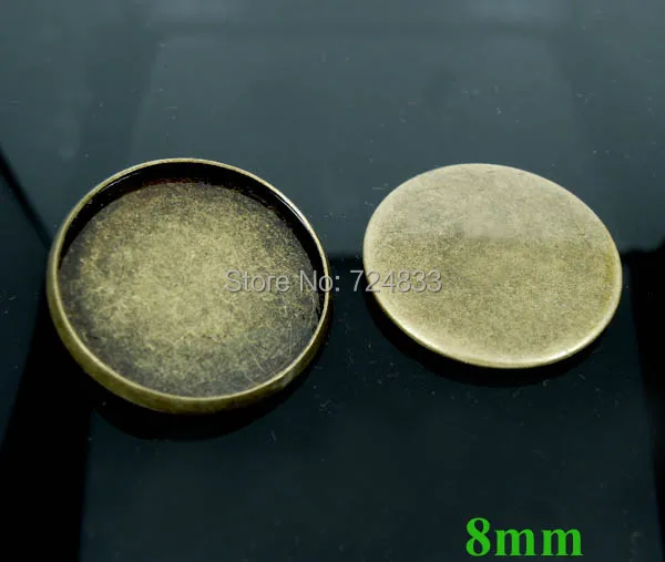 Античные бронзовые тона круглые подвесные ободки основы настройки фурнитура