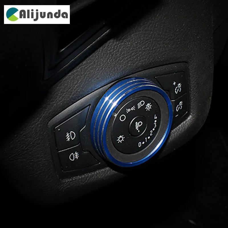 Украшение для кнопки фары Alijunda подходит Ford Focus 3 MK3 ST RS WALKER Escape Kuga Mondeo|kuga|kuga fordkuga