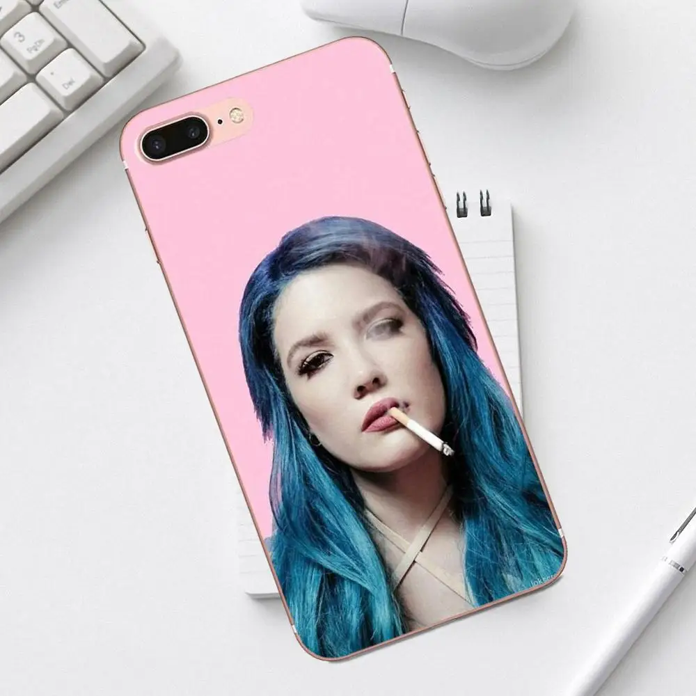 Qdowpz Halsey Ghost для iPhone 4 4S 5 5C SE 6 6S 7 8 Plus X XS Max XR Galaxy A3 A5 J1 J3 J5 J7 2017 TPU Cool Best|Бамперы| |