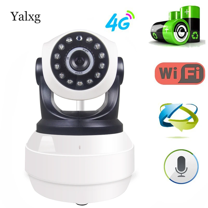 Yalxg HD 1080 P PTZ Беспроводной 3G/4 г/м² сим карты CCTV Камера 2.0MP IP Wi Fi встроенный батарея P2P