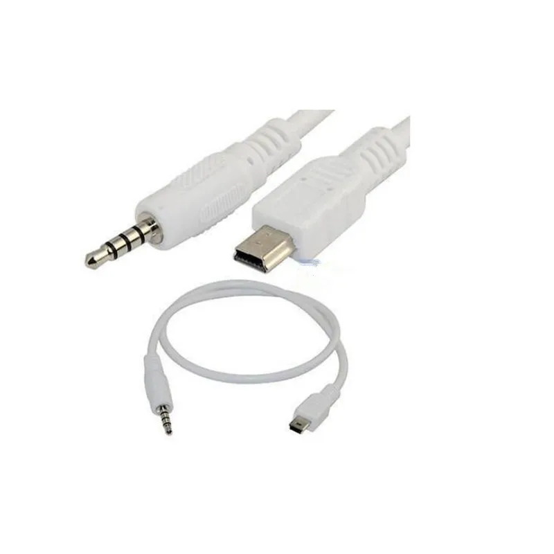 LBSC 50 см 3 5 мм стерео разъем для Mini USB 5Pin папа M/M адаптер конвертер аудио кабель |