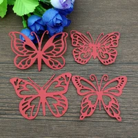 4pcslot butterfly metal cutting dies diy cards stencils photo album embossing paper making scrapbooking knife mold crafts dies