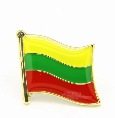 Металлический отворот с национальным флагом булавка для флага в литовском