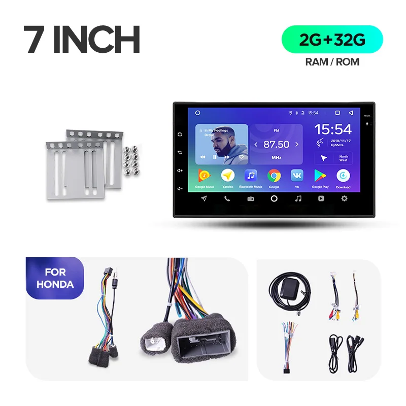 Teyes SPro Автомобильный мультимедийный плеер android 8,1 для Mazda almera Toyota Volkswagen Nissan Kia VW qashqai juke peugeot LADA 2Din - Цвет: SPRO 32G For Honda