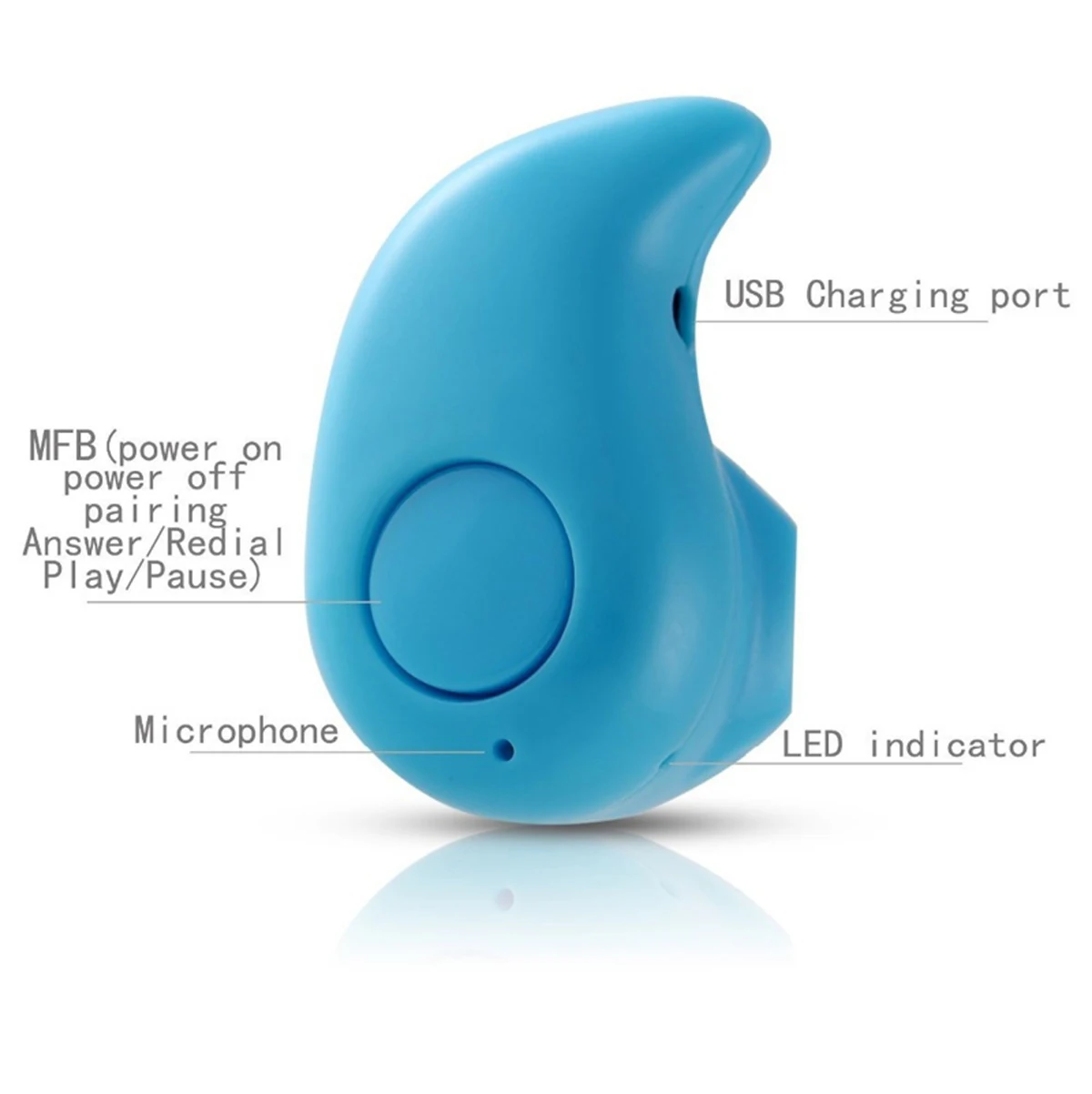 JRGK S530 мини беспроводной с bluetooth портативный наушники в ухо спортивные микрофоном